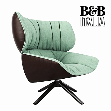 Modern Italian Design: B&B Italia Tabano Chair 3D model image 1 