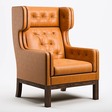 Elegant EJ 315 Armchair 3D model image 1 