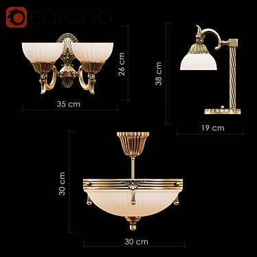 Elegant Afrodita Light: Illuminate Your Space 3D model image 1 