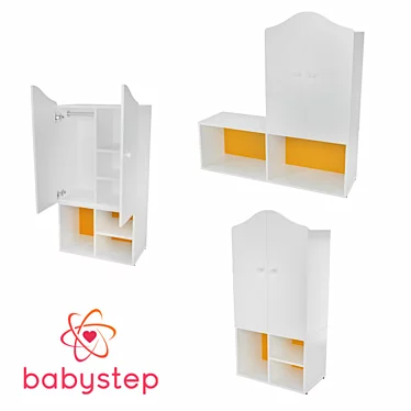 OM Wardrobe children&#39;s babystep Classics, 1230 closed with a removable shelf