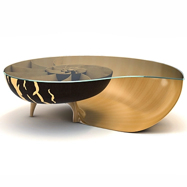 Marc Fish Nautilus II Low Coffee Table 3D model image 1 