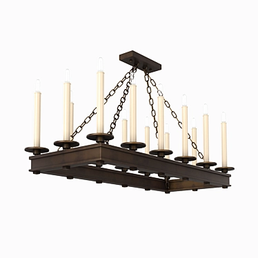 Elegant Cienfuegos Pendant Light 3D model image 1 