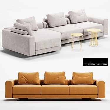 Modular Sofa Albert 3D model image 1 