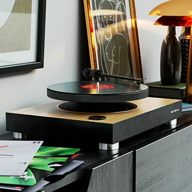 Decorative set with vinyl record player MAG-LEV Audio