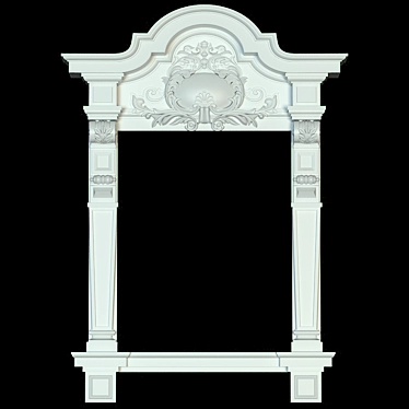 Elegant Window Frame 3D model image 1 