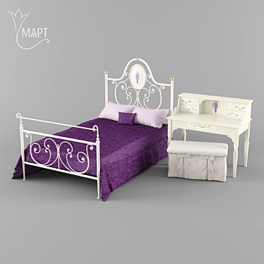 Alice Bedroom Set by MART Furniture 3D model image 1 