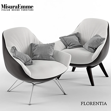 Luxury Florentia Chair by Mauro Lipparini 3D model image 1 