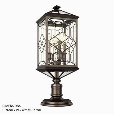 Title: Elegant Fine Art Lamps 3D model image 1 
