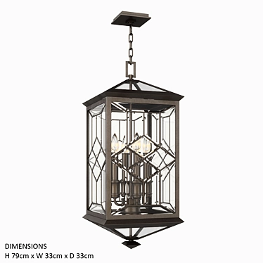 Elegant Oxfordshire Fine Art Lamp 3D model image 1 