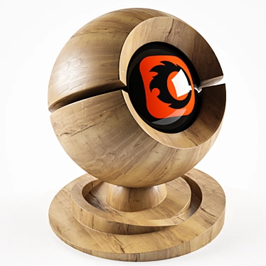 Oak Wood 3DMax Corona: Authentic 564x1450mm 3D model image 1 
