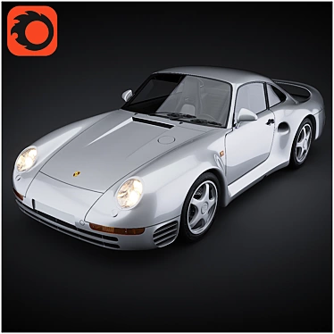 Precision Performance: Porsche 959 3D model image 1 