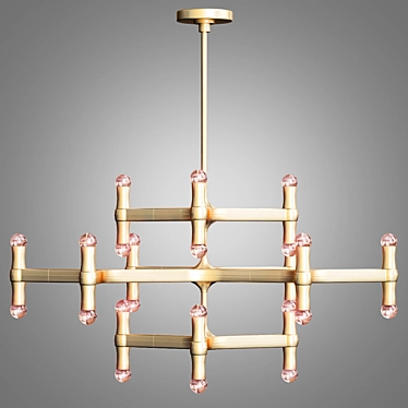 Regal Sparkle Chandelier 3D model image 1 