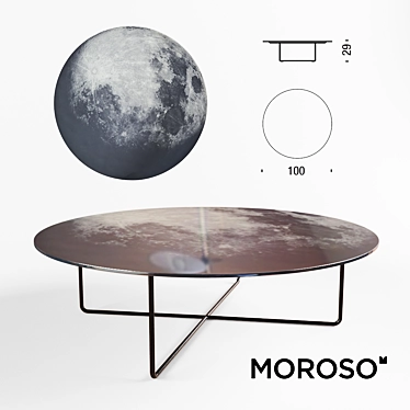 Diesel Mirror Glass Top Table 3D model image 1 