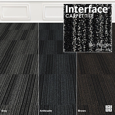 Barricade Carpet Tiles: High-Res Textures & Configurations 3D model image 1 