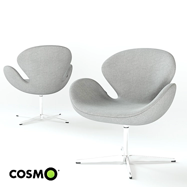 Swan Armchair by Cosmo 3D model image 1 