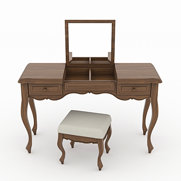 Elegant Provence Toilet Table 3D model image 1 