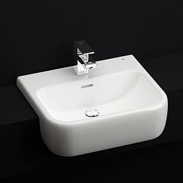 RAK Metropolitan Recessed Washbasin 3D model image 1 