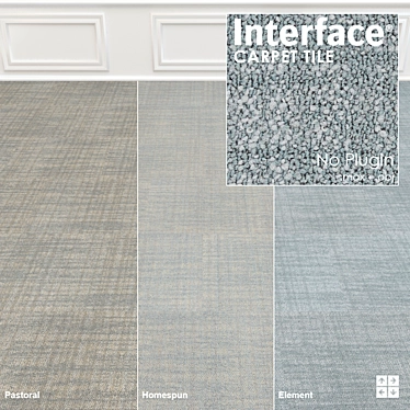 Contemplation Carpet Tile: High-Res Textures, Versatile Configurations 3D model image 1 