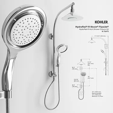 Kohler Ultimate Shower Package 3D model image 1 