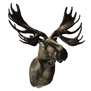 ROOMERS Elk's Head Wall Decor 3D model image 1 