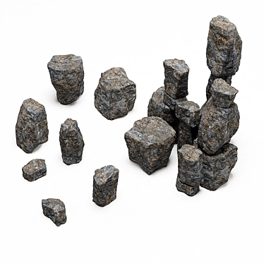 Rockstone: High-Quality 3D Textured Polygon 3D model image 1 