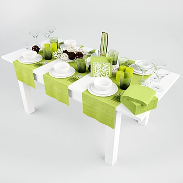 IKEA Table Setting Set 3D model image 1 