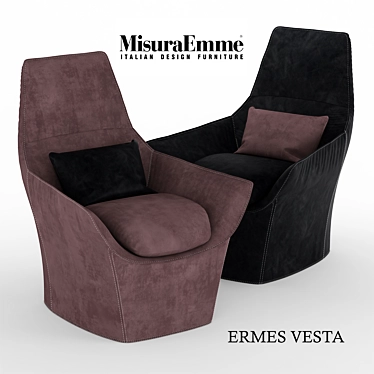 Elegant Ermes Vesta Chair 3D model image 1 