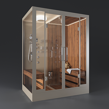 Luxury Cabin with Finnish Sauna 3D model image 1 