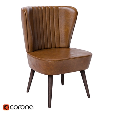 Modern Upholstered Chair 3D model image 1 