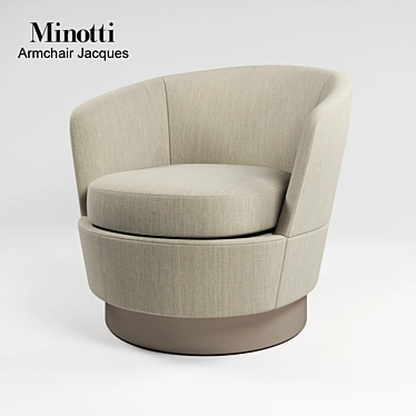 Modern Armchair: Minotti Jacques 3D model image 1 