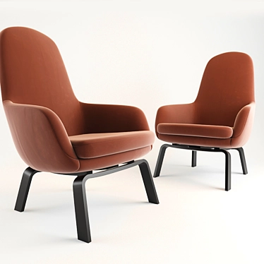 Modern Comfort: Era Lounge Chair 3D model image 1 