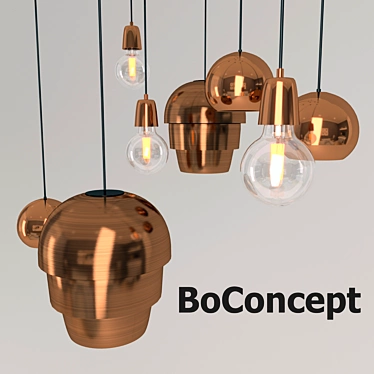 Elegant Lighting Fixtures: Pina Cona, Ball and Globe 3D model image 1 