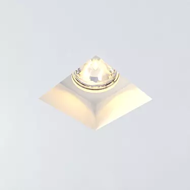 Customizable Recessed Ceiling Spotlight 3D model image 1 