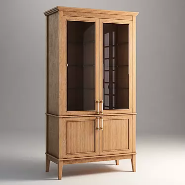 Elegant Trevis Large Cabinet 3D model image 1 