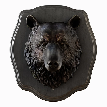 3D Bear Head Wall Decor 3D model image 1 