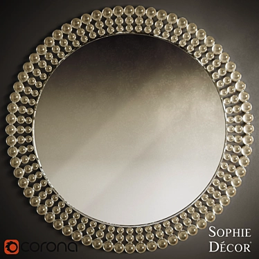 Elegant Milena Mirror 3D model image 1 