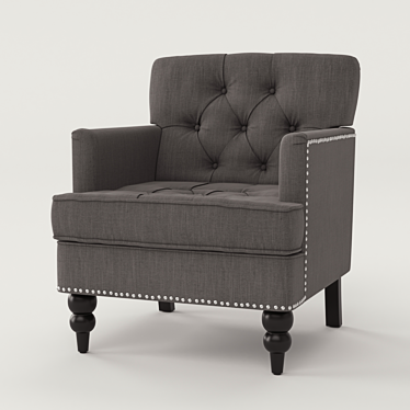 Breithaup Arm Chair 3D model image 1 