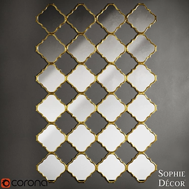 Elegant Fortuna Mirror: Reflect Style 3D model image 1 