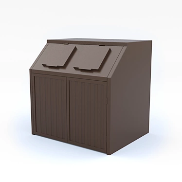 Moscow Garbage Storage Bin 3D model image 1 