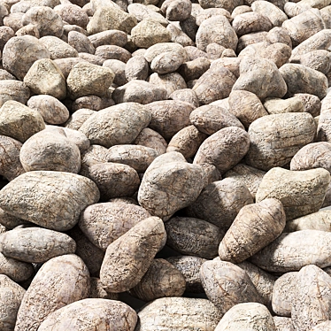 Pebble Road Texture Pack 3D model image 1 