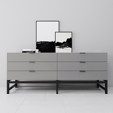 Harvey Night Storage: Sleek and Space-Efficient! 3D model image 1 