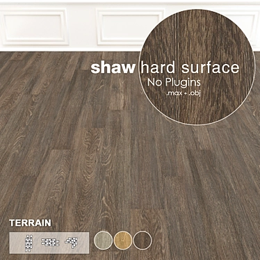 Vinyl Parquet Collection: 3 Color Options, 24 High-Resolution Textures 3D model image 1 