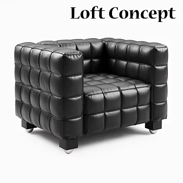 Modern Kubus Armchair: Stylish Comfort for Your Living Room 3D model image 1 