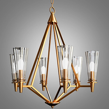 Elegant Montelena Pendant Light 3D model image 1 