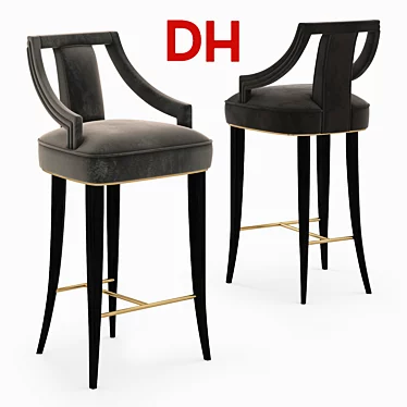 Elevate your space with EANDA Bar & Counter Chair 3D model image 1 