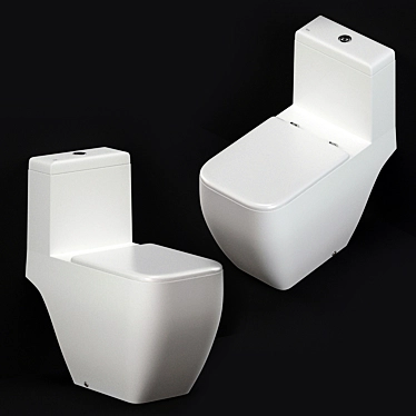 RAK Metropolitan Toilet Bowl - Sleek and Compact 3D model image 1 
