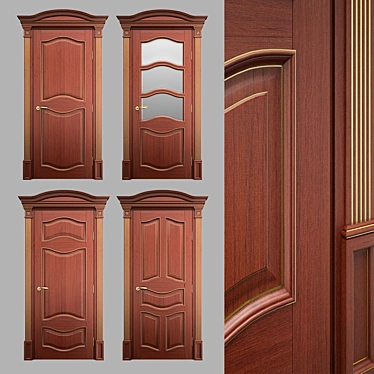 Massivstyle Madera Interior Door 3D model image 1 