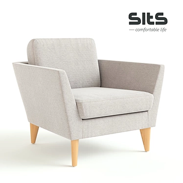 Mynta Deep Comfort Armchair by Sits 3D model image 1 