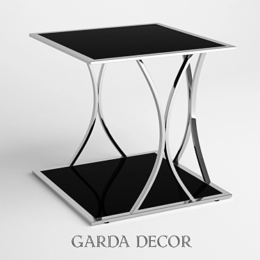 Garda Decor Glass Top Magazine Table 3D model image 1 
