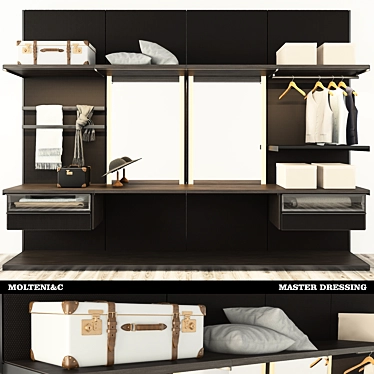2016 Molteni & C Master Dressing: Elegant and Versatile Storage Solution 3D model image 1 